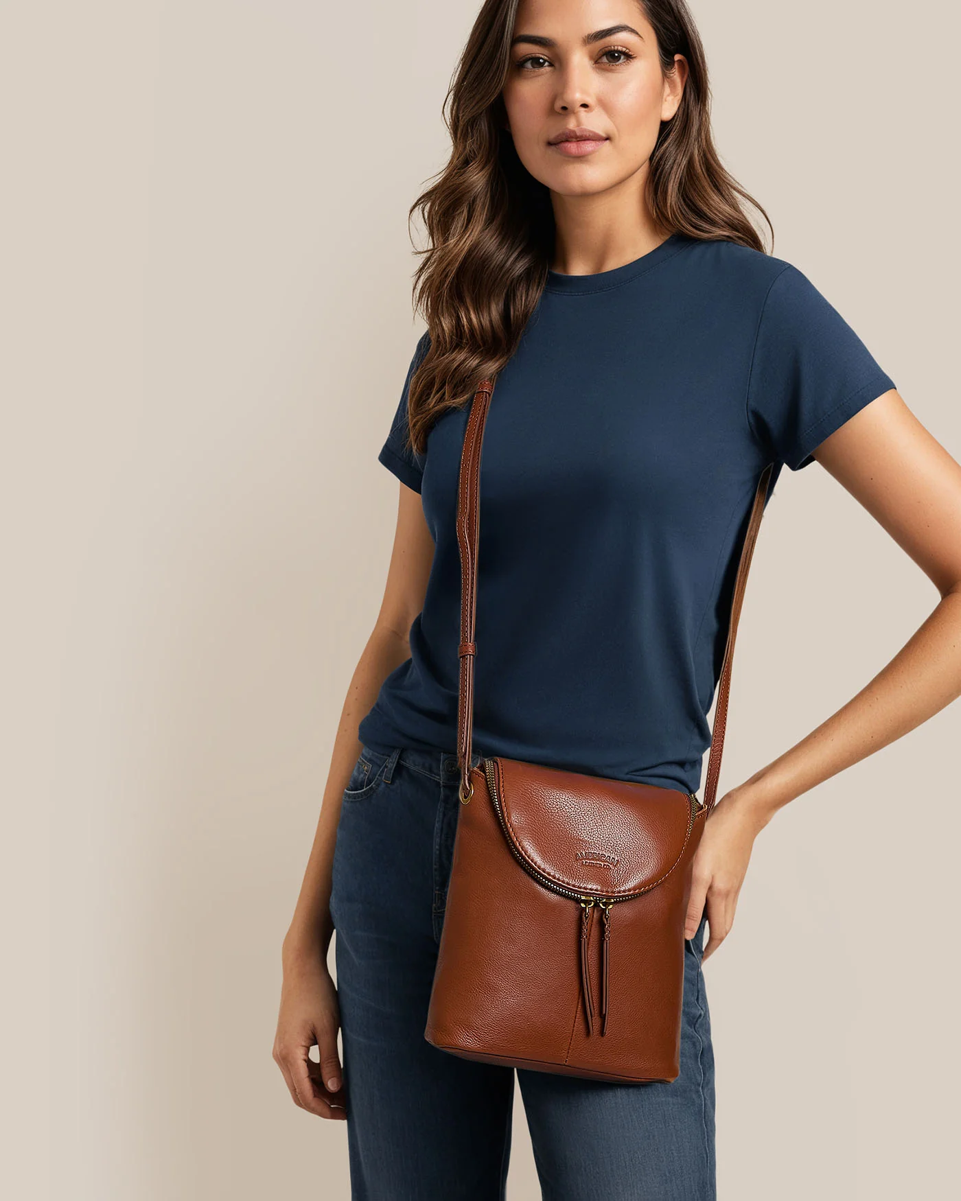 Hampton Large Zip-Around Crossbody - Image 16
