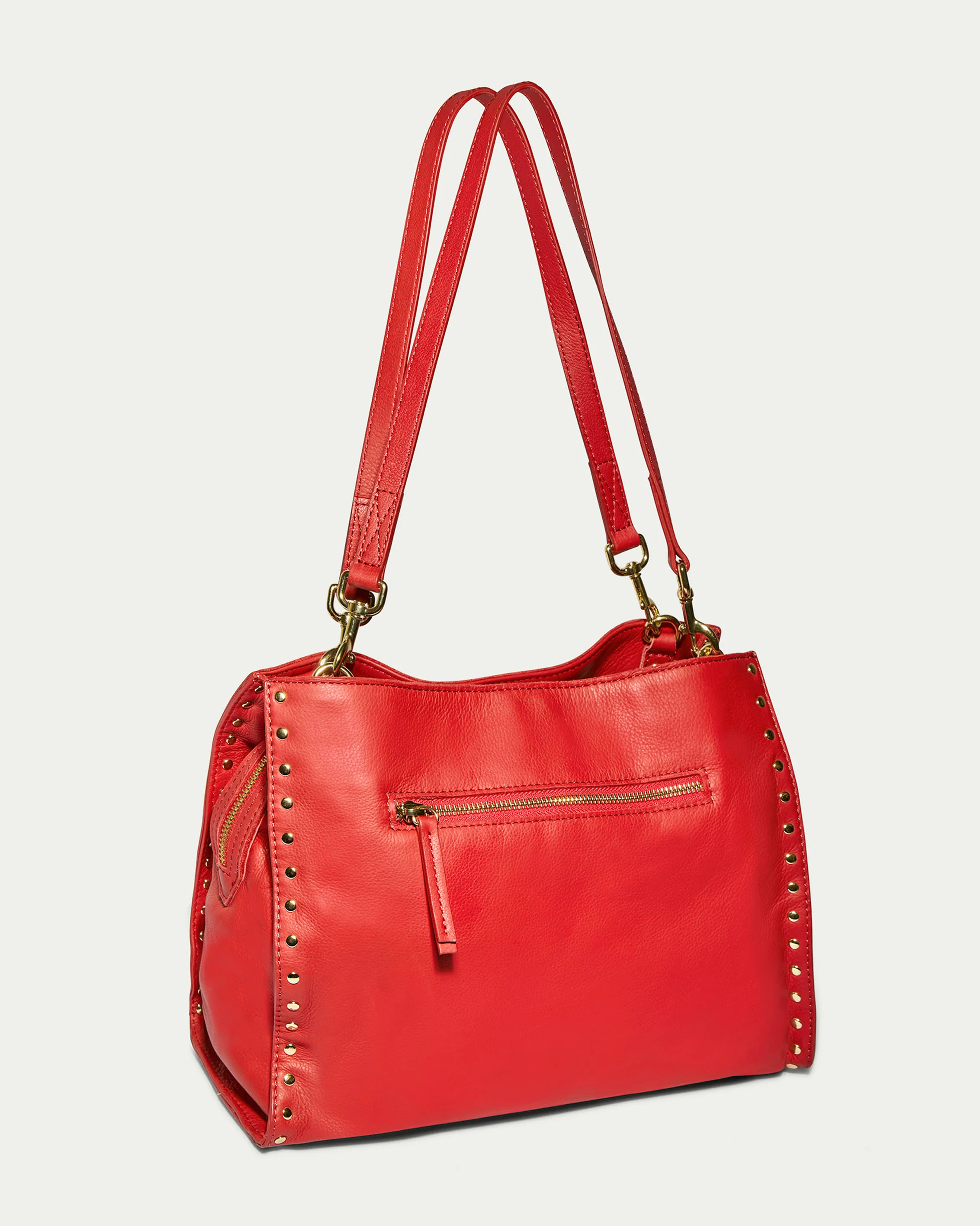 Lenox Studded Triple Entry Satchel - Image 10