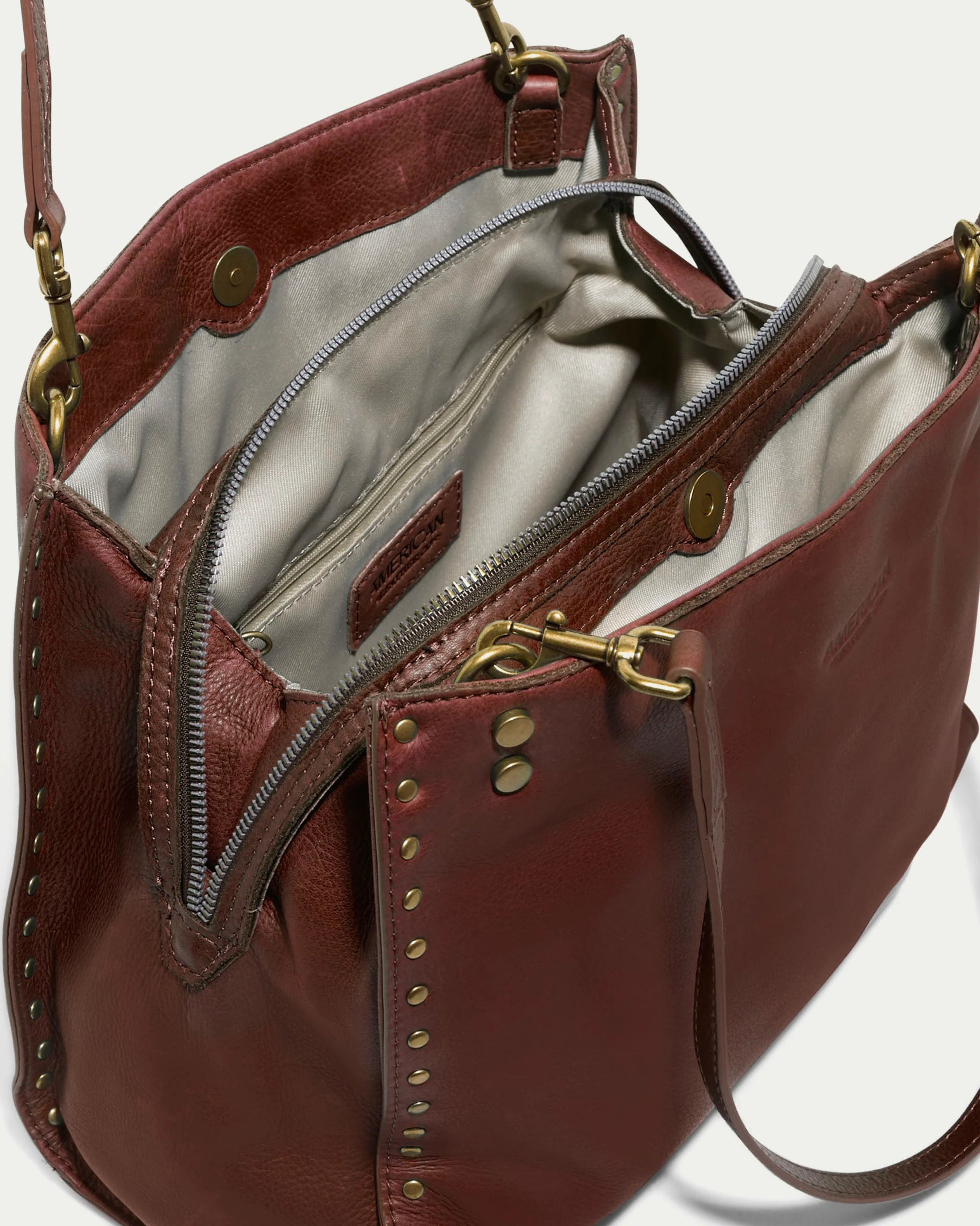 Lenox Studded Triple Entry Satchel - Image 30
