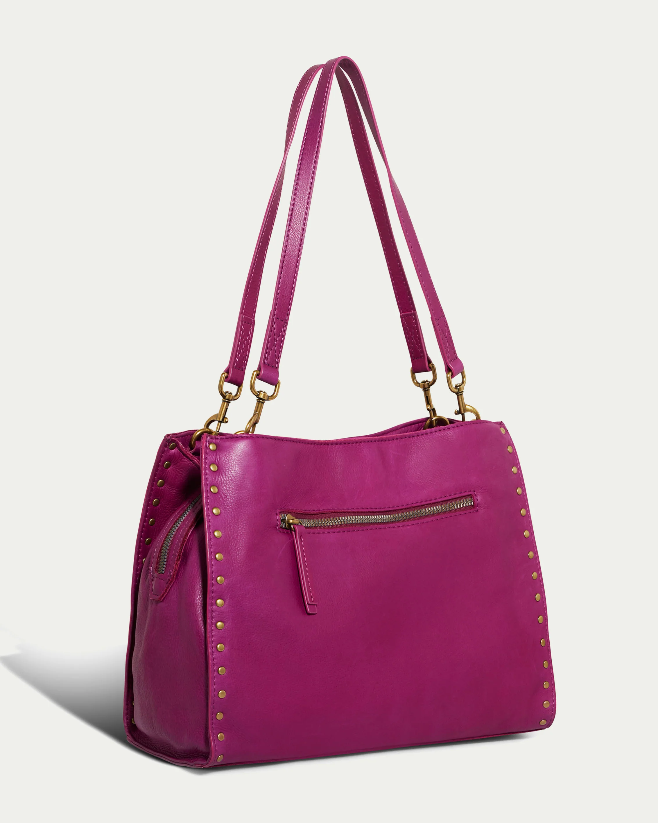 Lenox Studded Triple Entry Satchel - Image 42