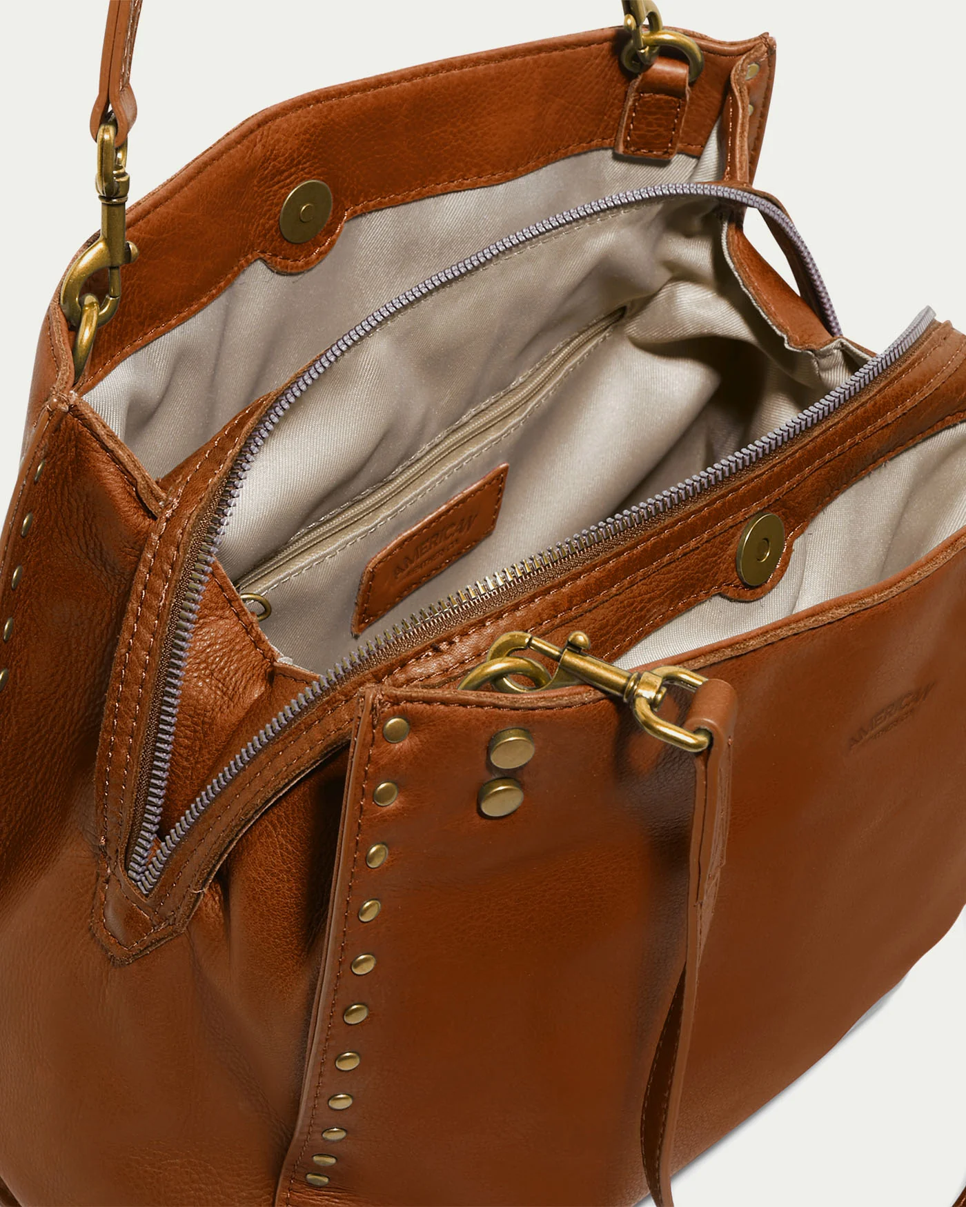 Lenox Studded Triple Entry Satchel - Image 43