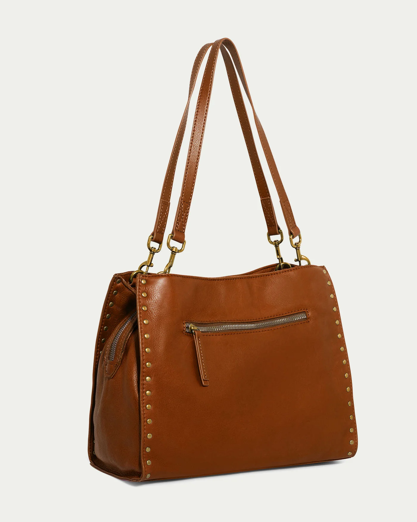 Lenox Studded Triple Entry Satchel - Image 44