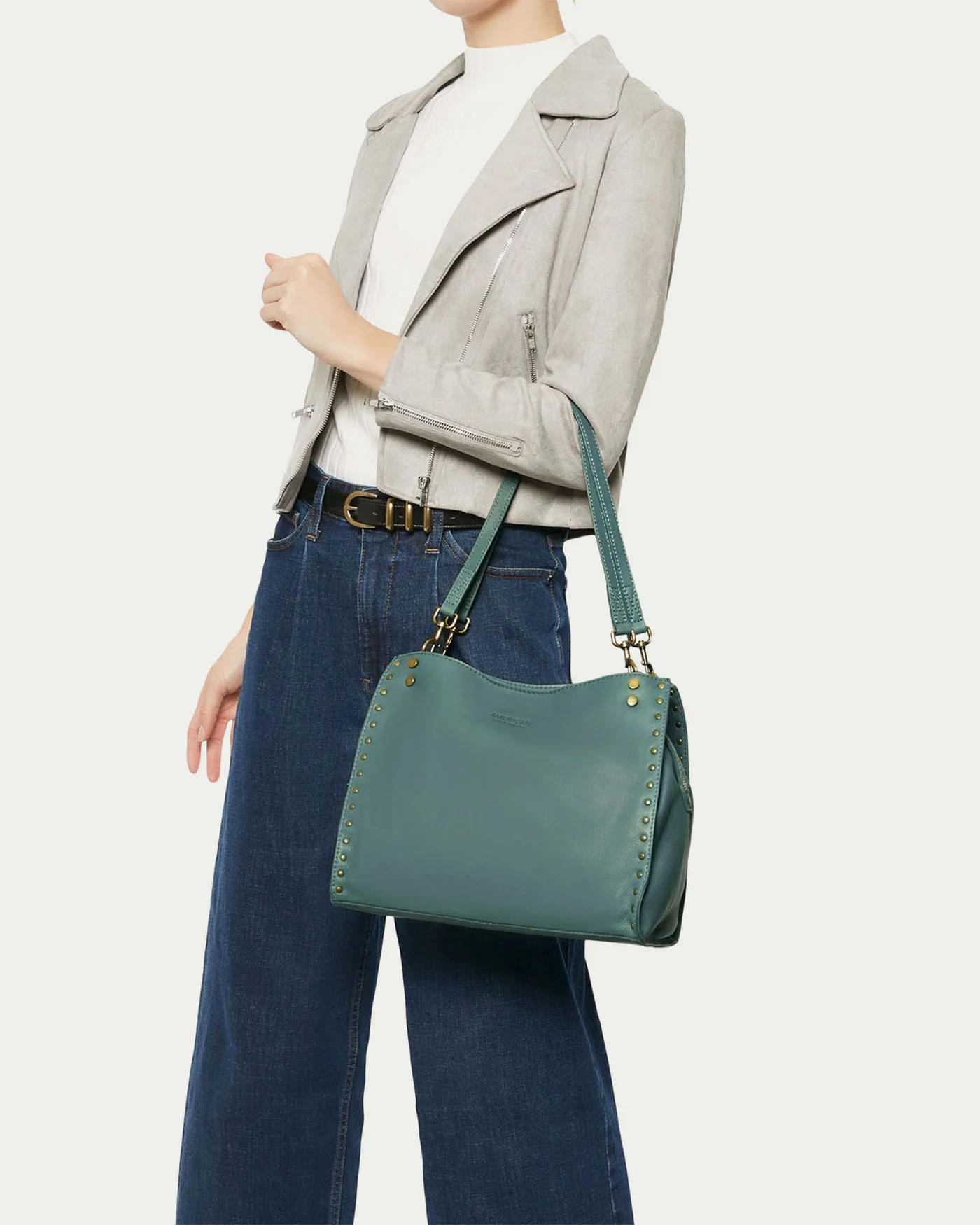 Lenox Studded Triple Entry Satchel - Image 49