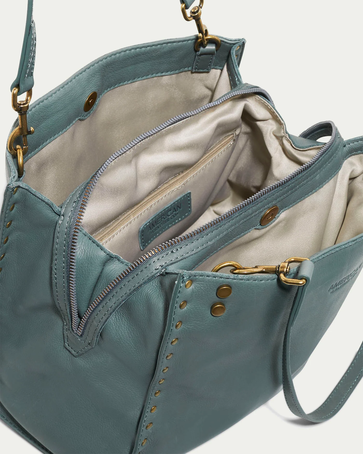 Lenox Studded Triple Entry Satchel - Image 50