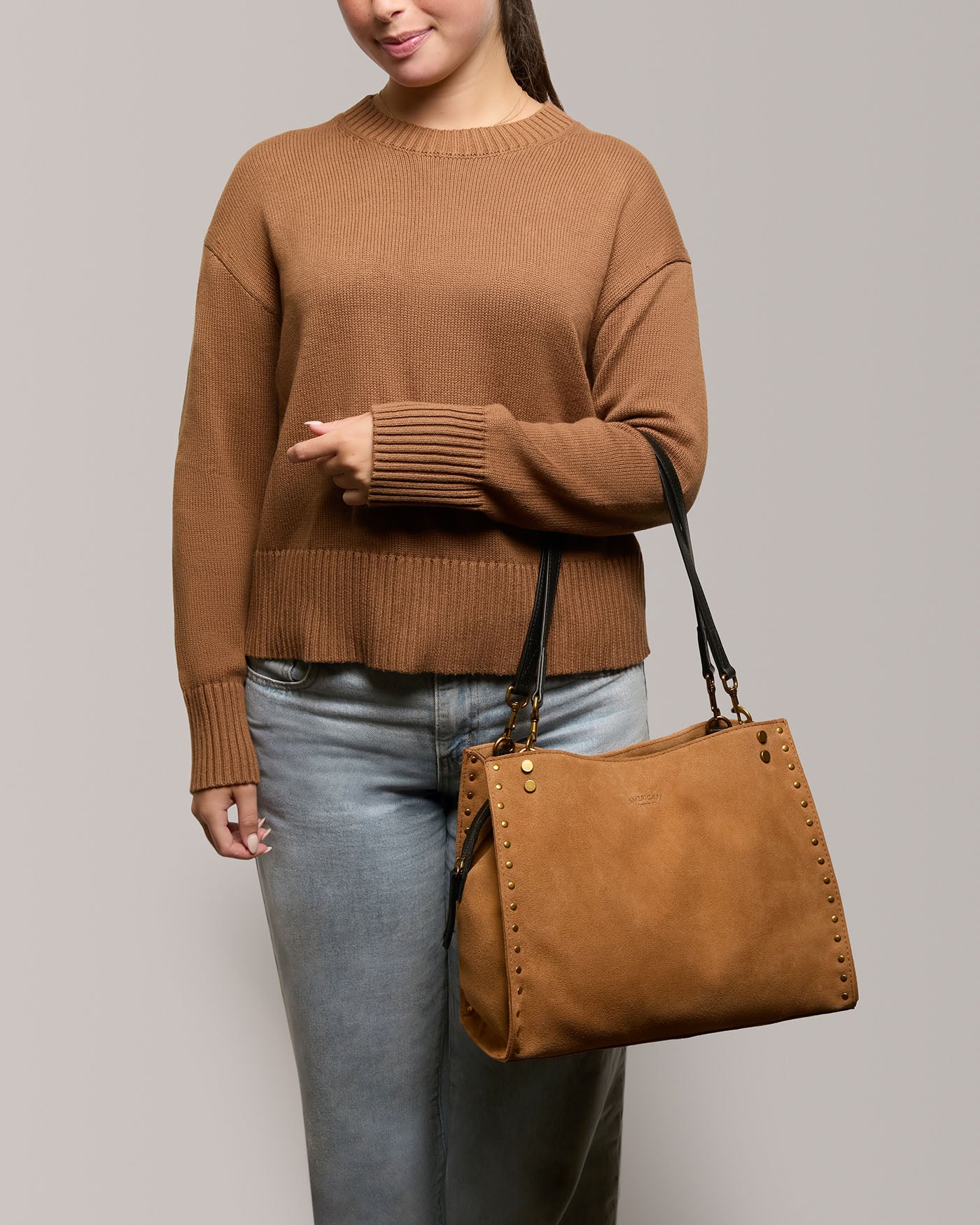 Lenox Studded Triple Entry Satchel - Image 55