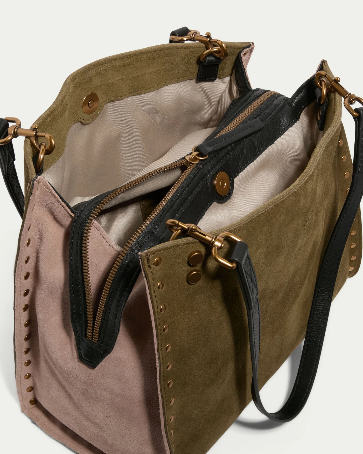 Lenox Studded Triple Entry Satchel - Image 60