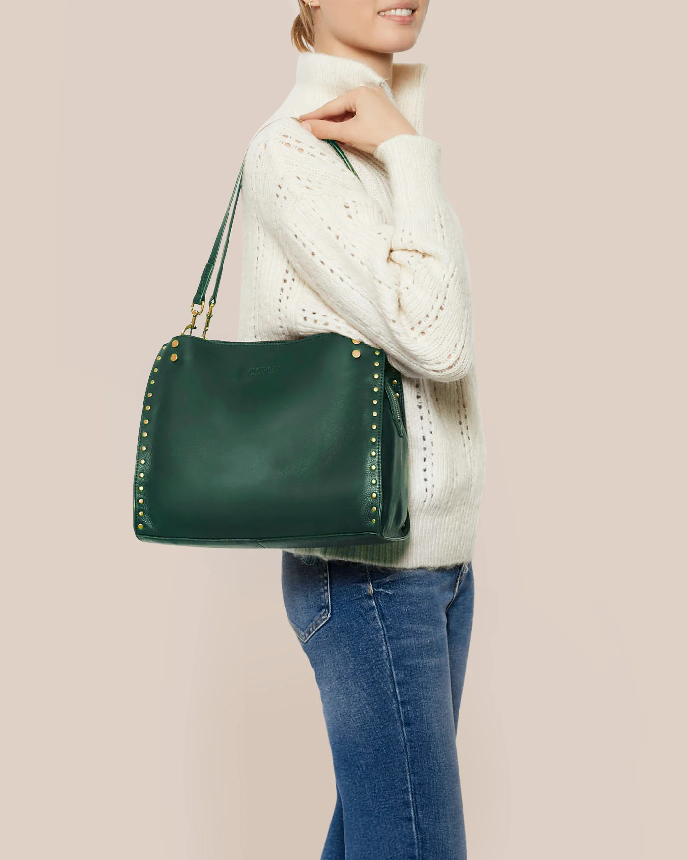Lenox Studded Triple Entry Satchel - Image 63