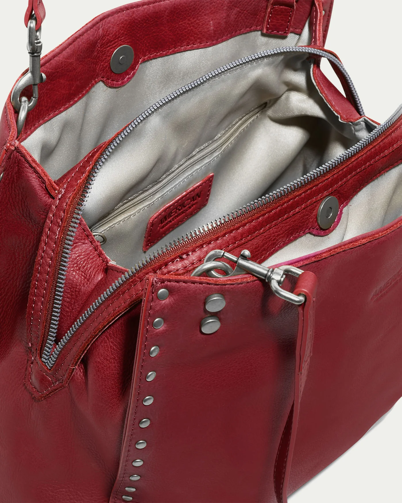 Lenox Studded Triple Entry Satchel - Image 68