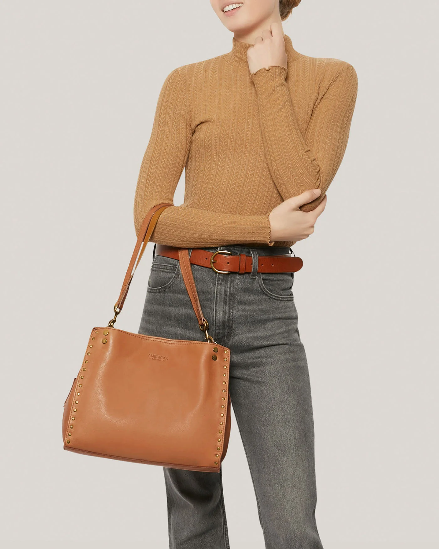 Lenox Studded Triple Entry Satchel - Image 71