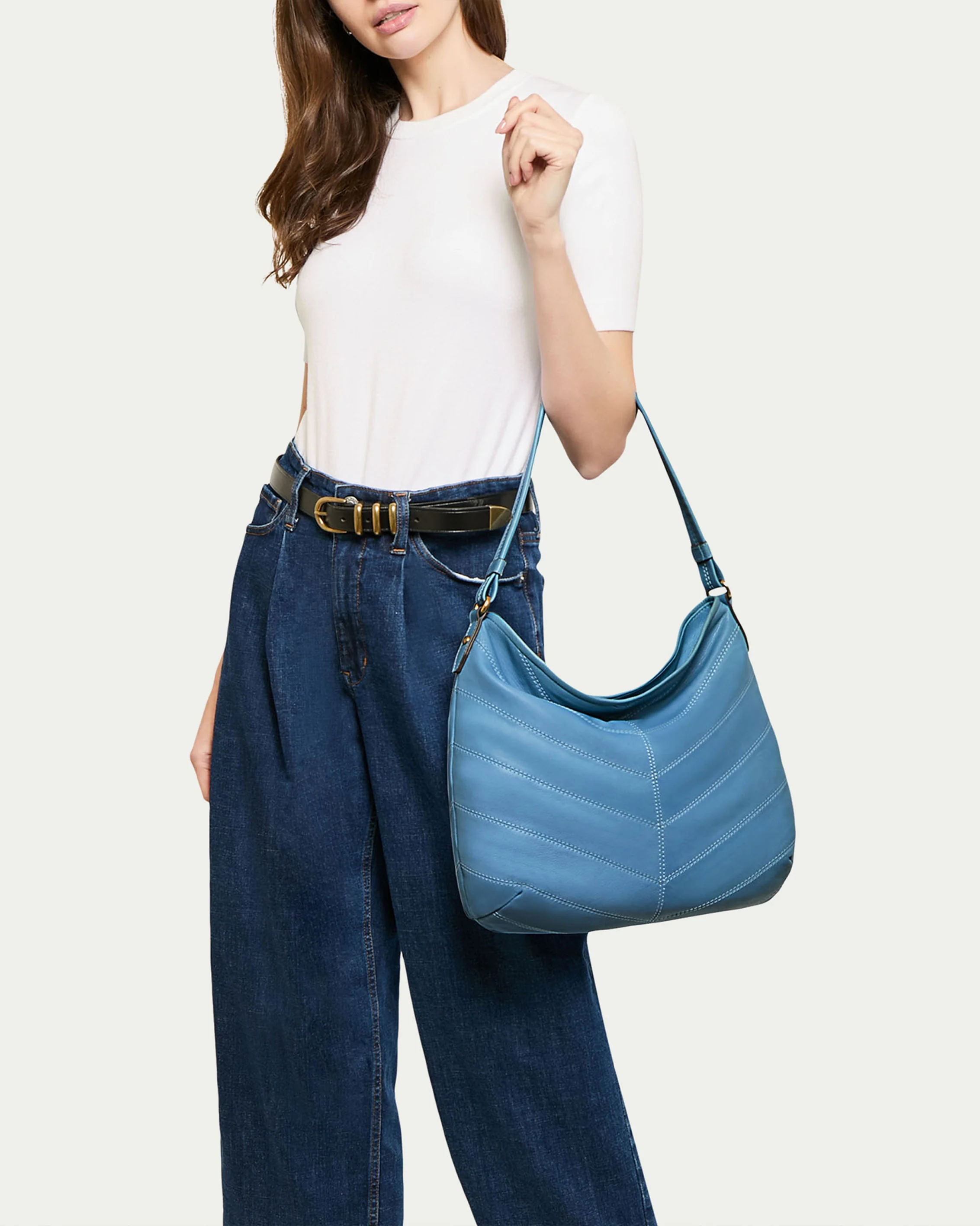 Raleigh Ziptop Patchwork Hobo - Image 4