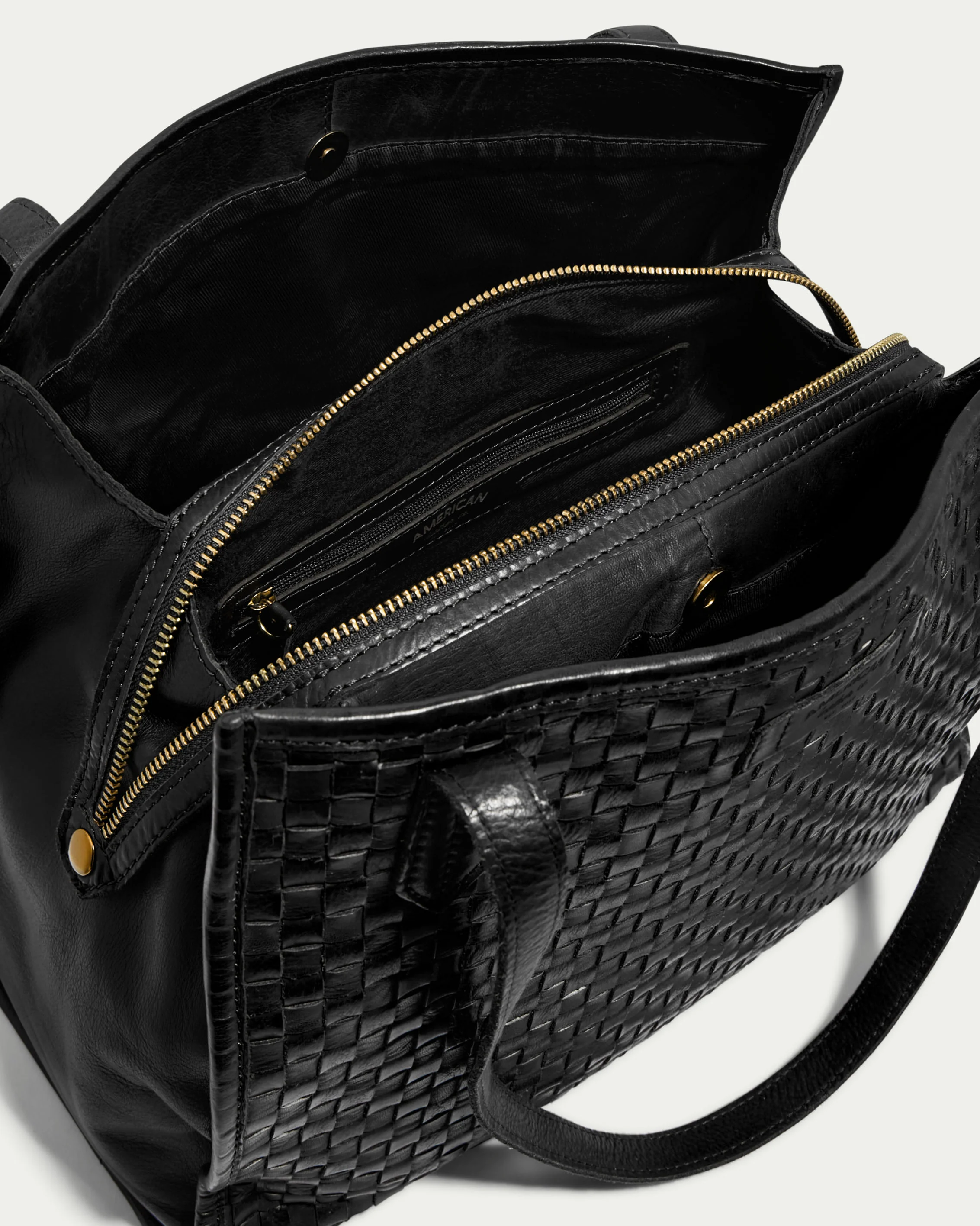 Sandy Woven Triple Entry Satchel - Image 11
